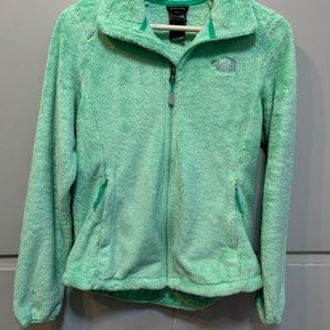 The North Face green fleece